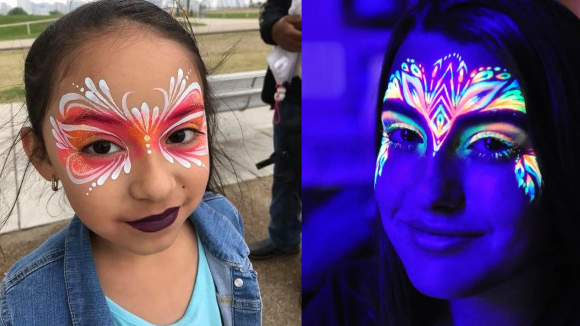 Neon Face Painting