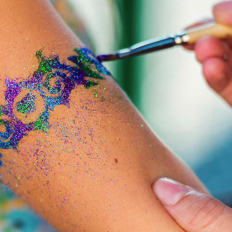 Glitter tattoo